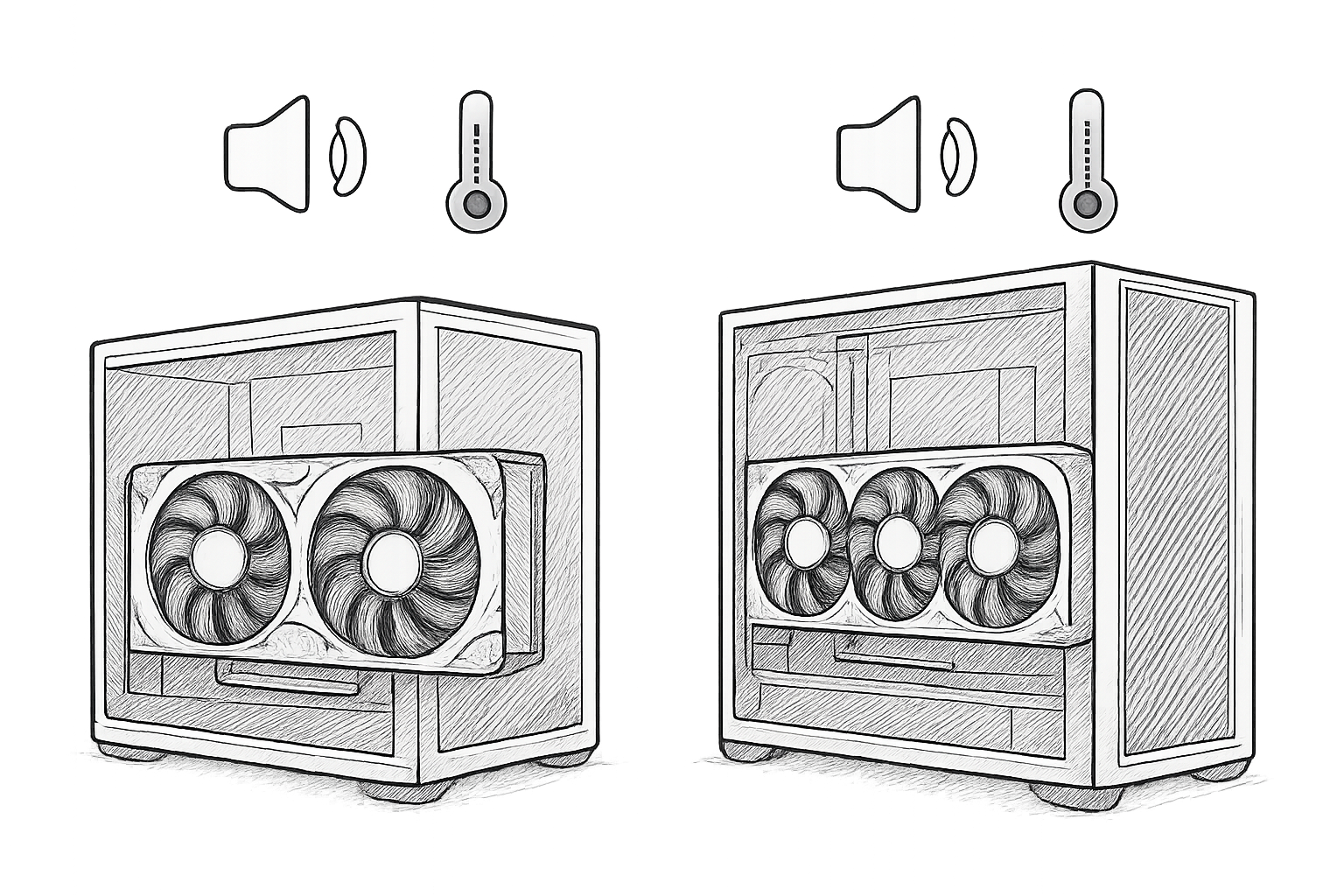 carte graphique 2 ventilateurs vs 3 ventilateurs