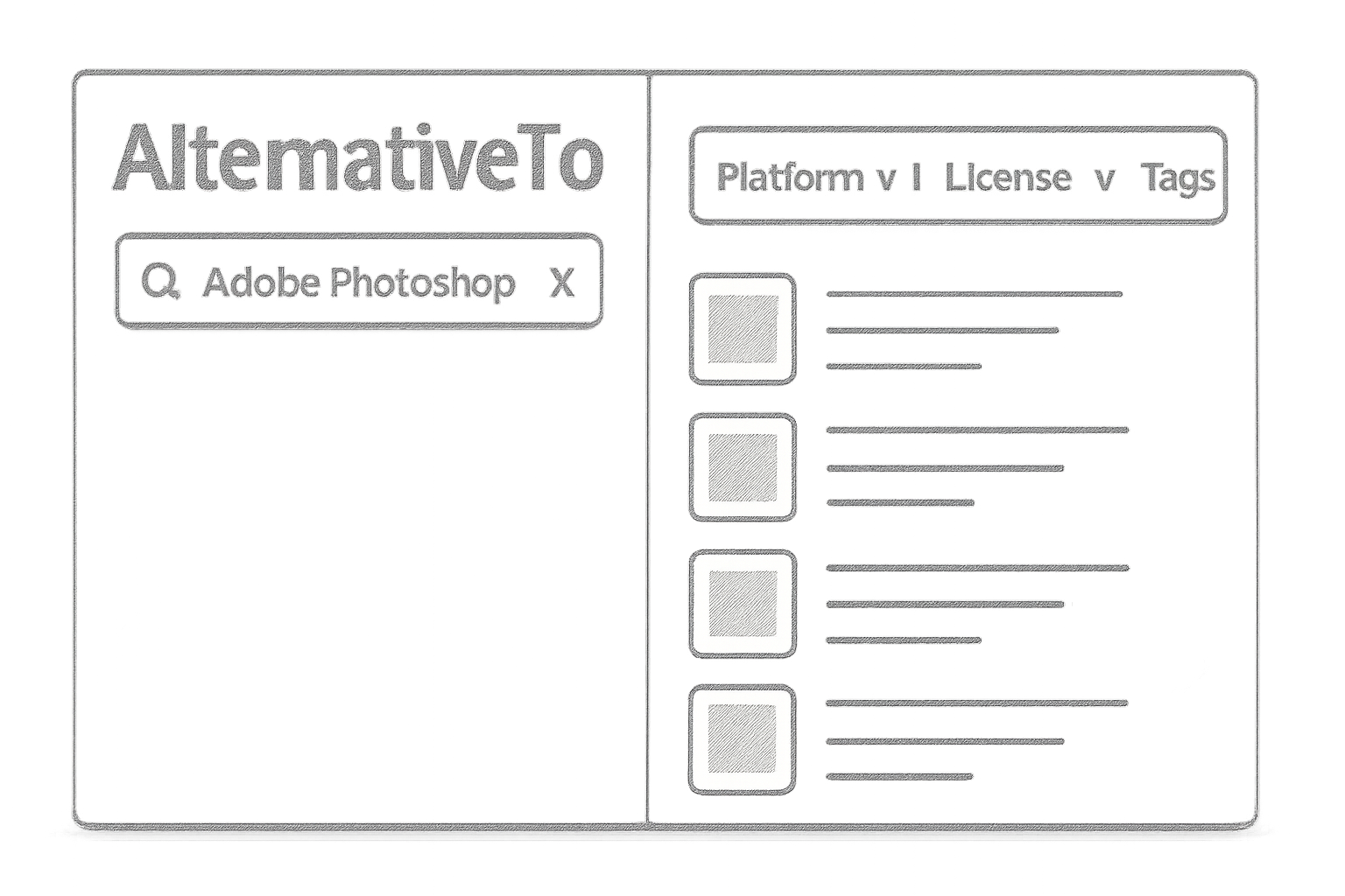 trouver logiciels alternativeto